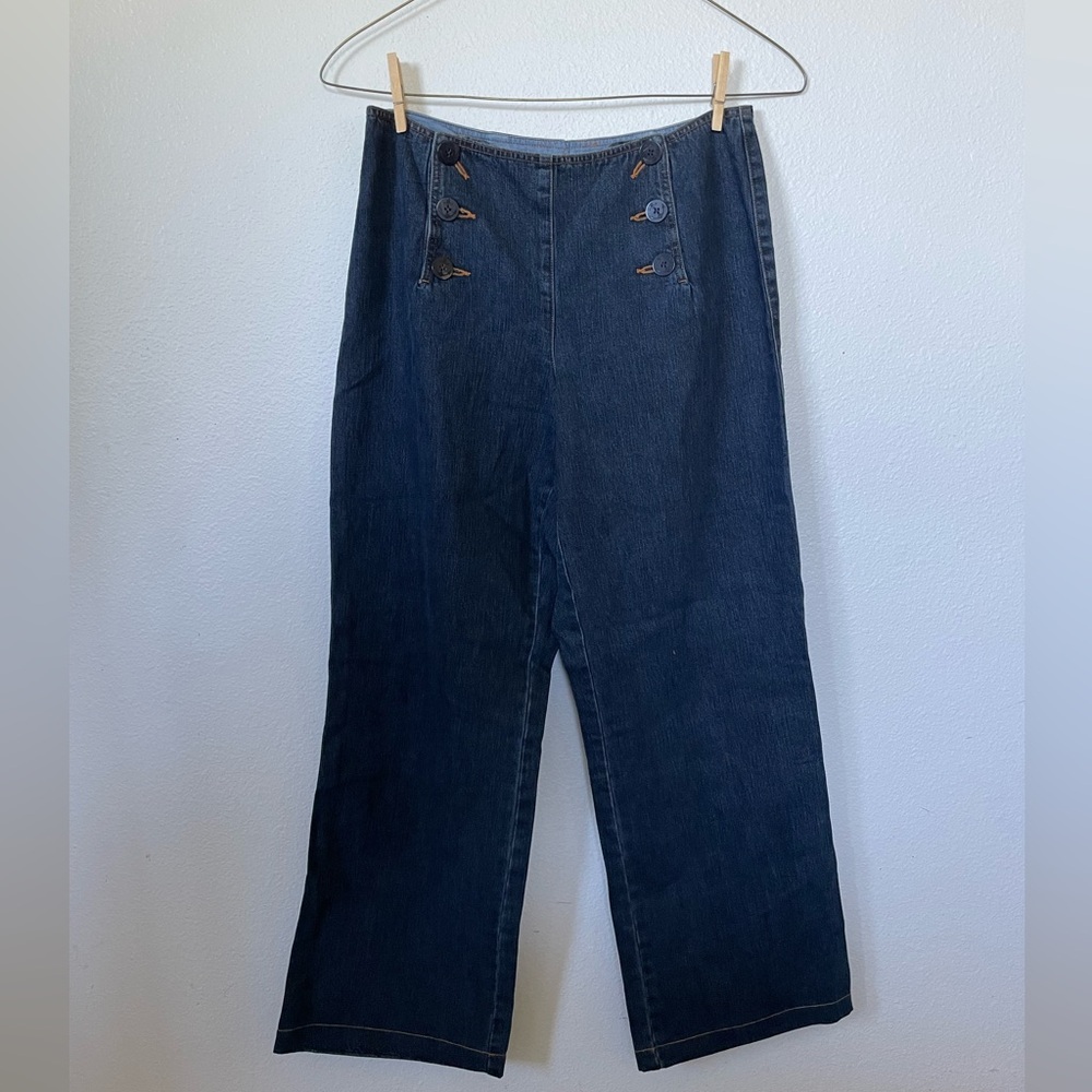 Vintage wide leg sailor jeans
